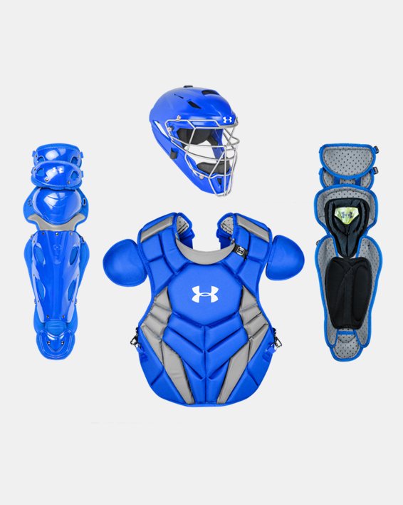 Men's UA Pro 4 Series Kit Sr. 12-16, Blue, pdpMainDesktop image number 0